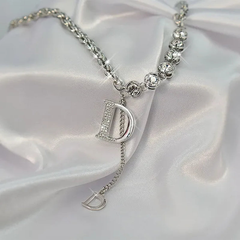 Fashion Luxury Jewelry Micro-inlaid Zircon Exquisite Necklace Bracelet Temperament Feminine Jewelry Accessories