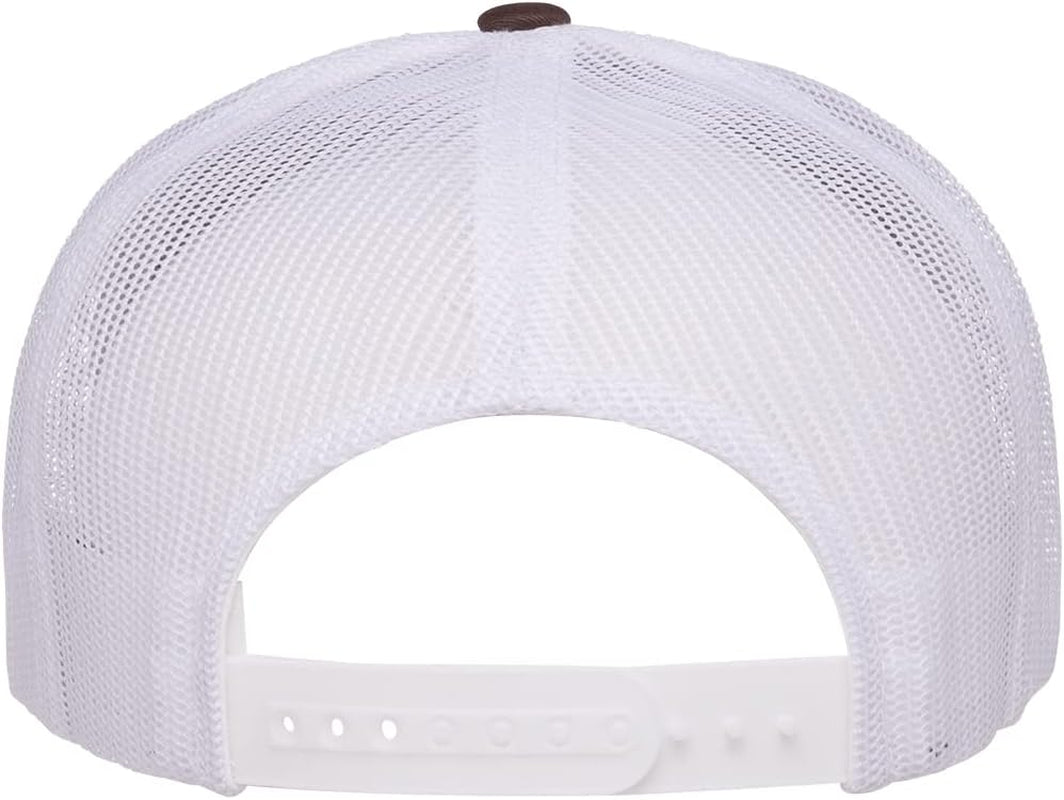 Yupoong 5-Panel YP Classic Trucker Cap | High Profile Flat Visor Snapback | OSFM | Bulk Packs Available