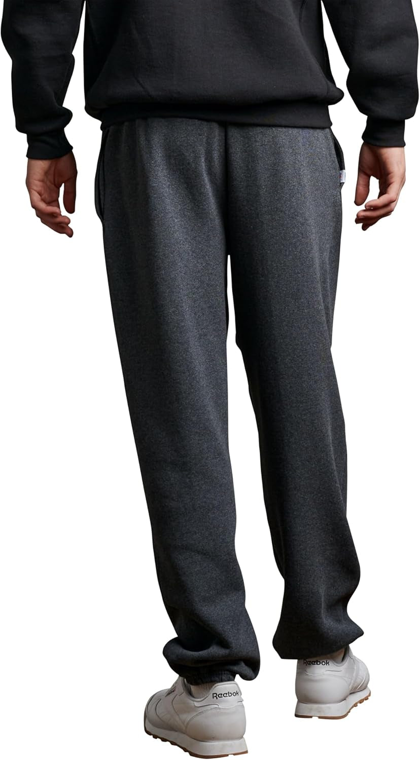 Men'S Dri Power Fleece Elastic Bottom Sweatpants, Relaxed Fit, Moisture Wicking, with or without Pockets