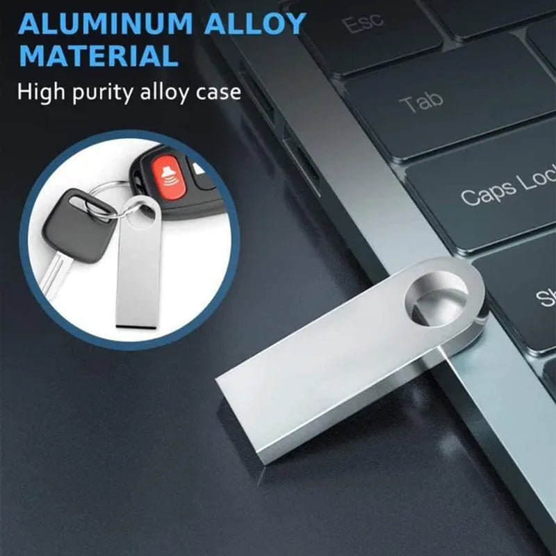 Pendrive 512GB Memory Stick 64GB 32GB 8GB Metal Usb Flash Drive 16GB 1GB Pen Drive 256GB Usb Stick 128GB for Computer/Laptop/Sound/Speaker/External Storage Data/Photo/Video/Music (Quantity: 1pcs)