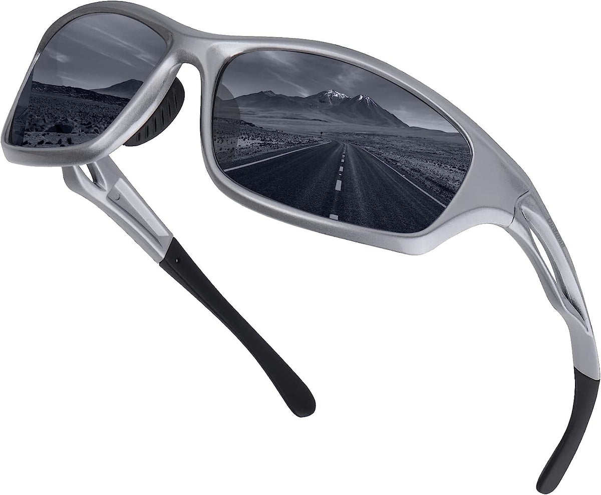 Polarized Sports Sunglasses for Men Women Running Cycling Fishing Golf Driving Shades Sun Glasses Tr90