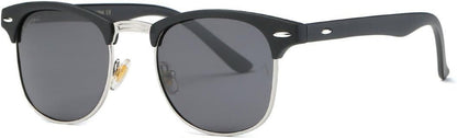 Polarized Sunglasses For Women And Men Semi Rimless Frame Retro Sun Glasses AE0369