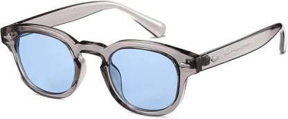 Unisex Vintage Retro Round Style Tinted Sunglasses For Men Women Fashion Circle Sun Glasses 46mm