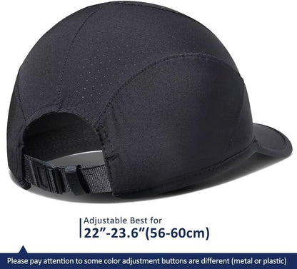 Stretch Running Hat with Soft Brim, Quick Dry, Unstructured, Unisex-Adult