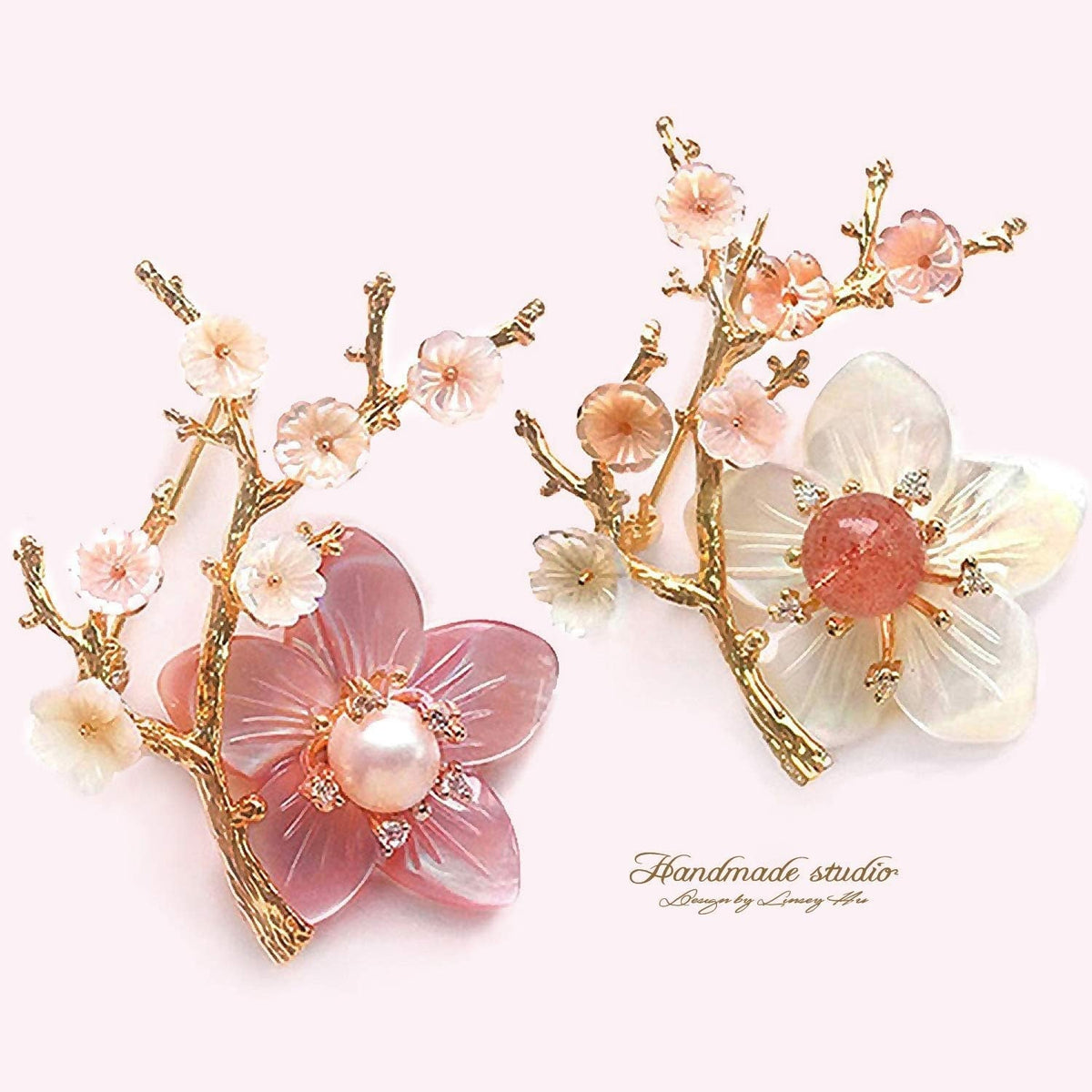 Brooches for Women with Crystal, Pink Flower, Rhinestone Brooches Pins Elegant Jewelry Blossom Fashionable Gifts Ladies Bouquet Brooches Pin for Birthday, Party, New Year, Wedding