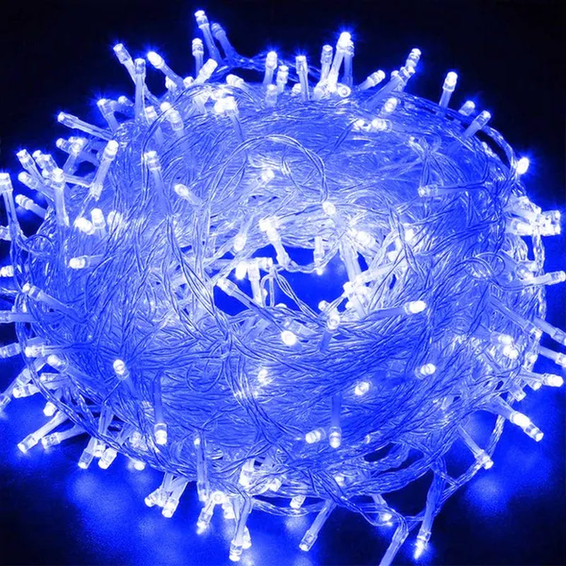 AC220V Chirstmas String Light 100 200 300 500 LEDS Fairy LED String Light Outdoor Waterproof 10M 20M 30M 50M String Light For Xmas Wedding Christmas Party Holiday