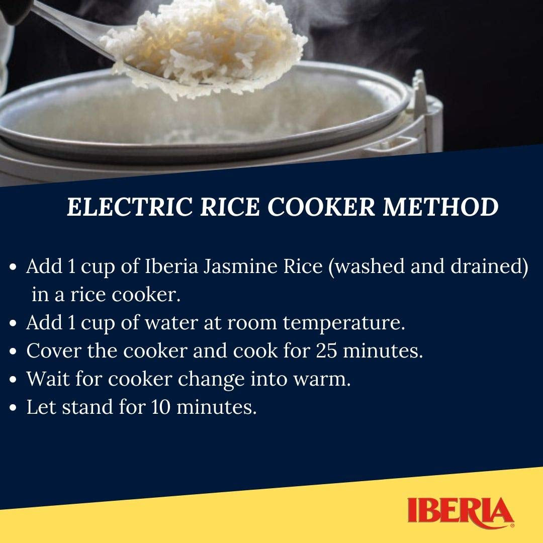 Jasmine Rice, 5 Lbs. Long Grain Naturally Fragrant Enriched Jasmine Rice
