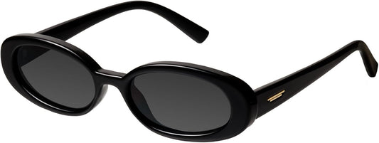 Retro Tiny Oval Sunglasses for Women with Small Face Narrow Style MS52360