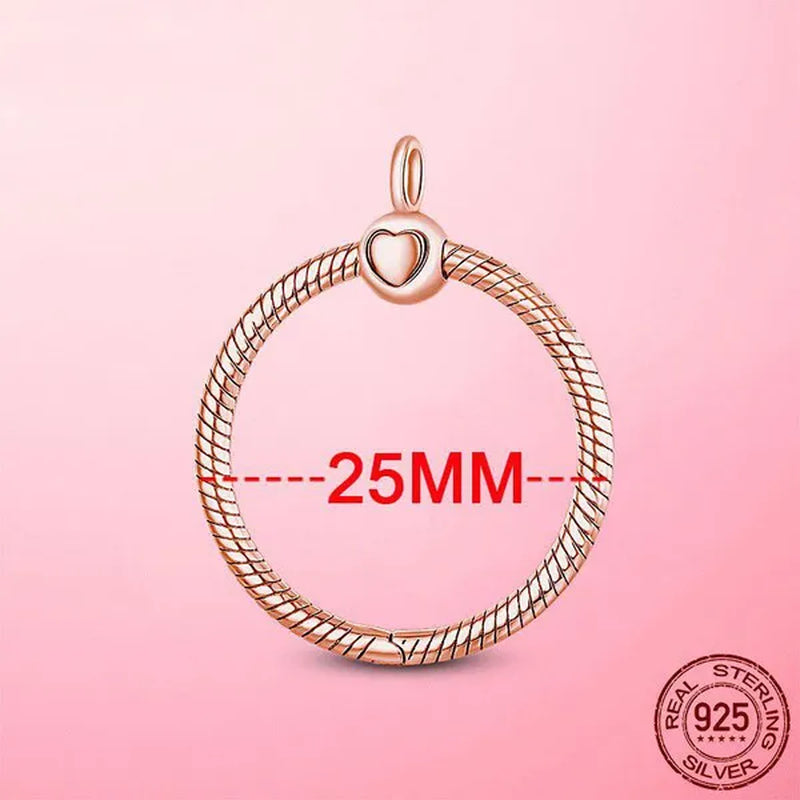 2023 Heart O Pendant 925 Sterling Silver O Pendant fit Original Cable Chain Pendant Necklace DIY Charm Beads Jewelry Anniversary Gift