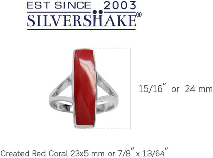 Long Bar Linear Inlay White Gold Plated or Yellow Gold Plated 925 Sterling Silver Modern Style Ring Jewelry for Women