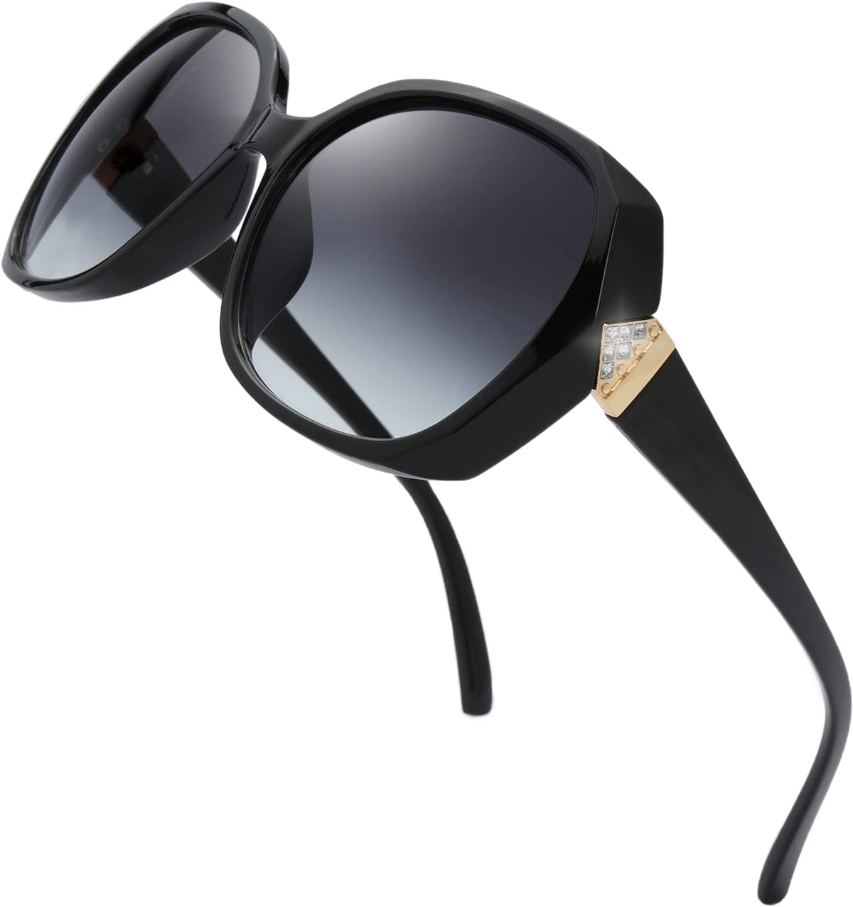 Women's Oversized Square Jackie O Cat Eye Hybrid Butterfly Fashion Sunglasses - Exquisite Packaging