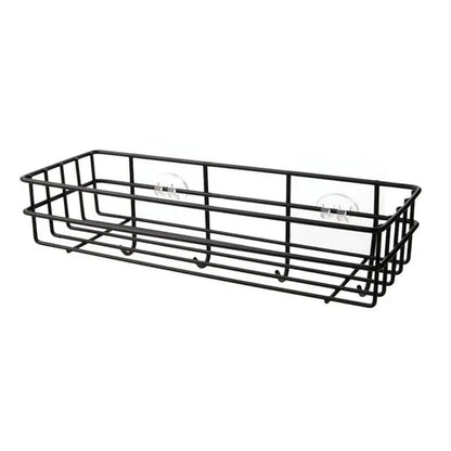 Wall Mounted Hanging Storage Shelf Kitchen Bathroom Shower Storage Rack Punch Free