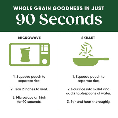Organic Rice Variety Pack Quinoa and Brown Rice with Garlic & Whole Grain Brown Basmati Rice 8.5 Oz. (Pack of 6)