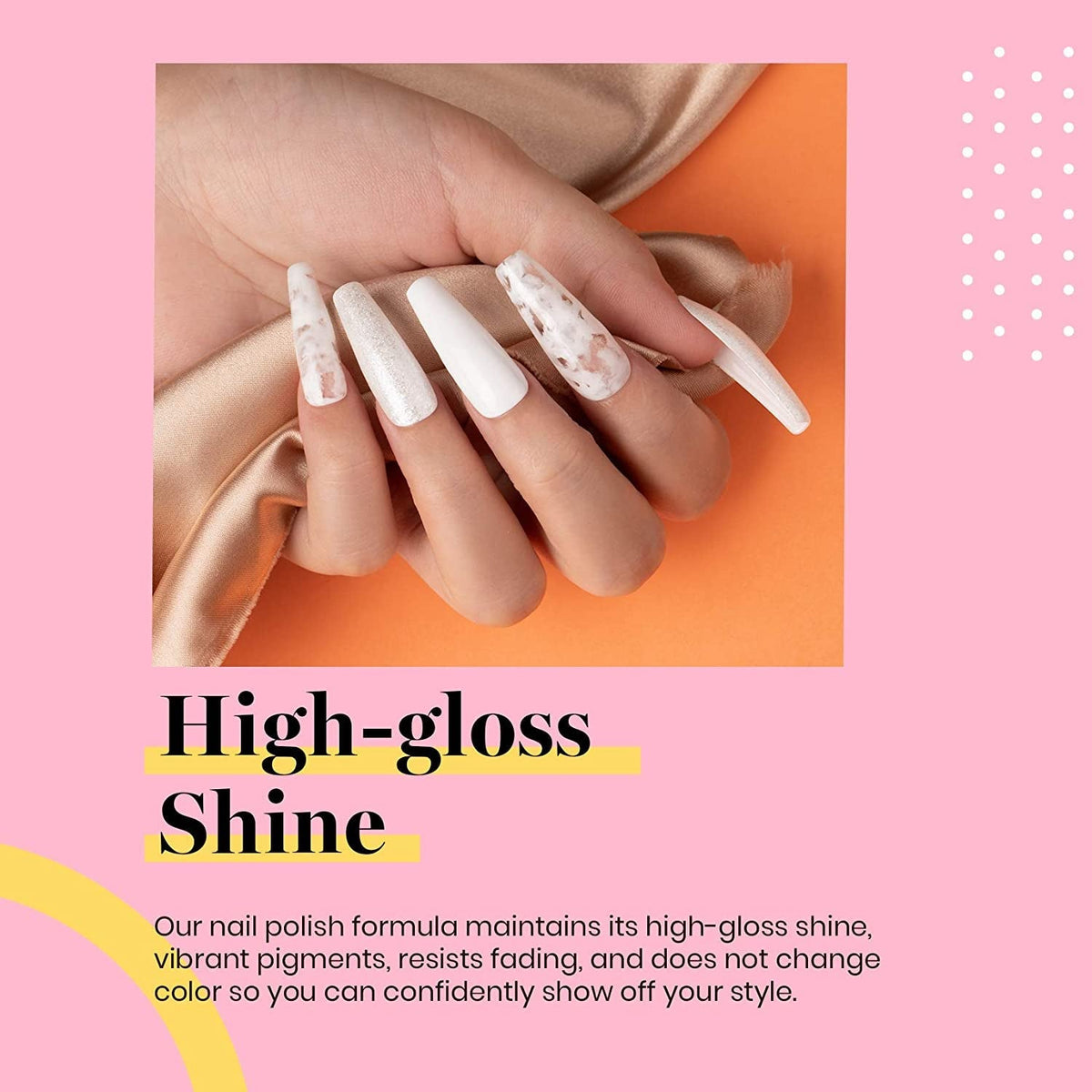 Beetles Gel Nail Polish, 1 Pcs 15ml White Color Soak Off Gel Polish Nail Art Manicure Salon DIY Gel Nail Design Decoration at Home Nail Lamp Needed Nails Minicure Kit Gift