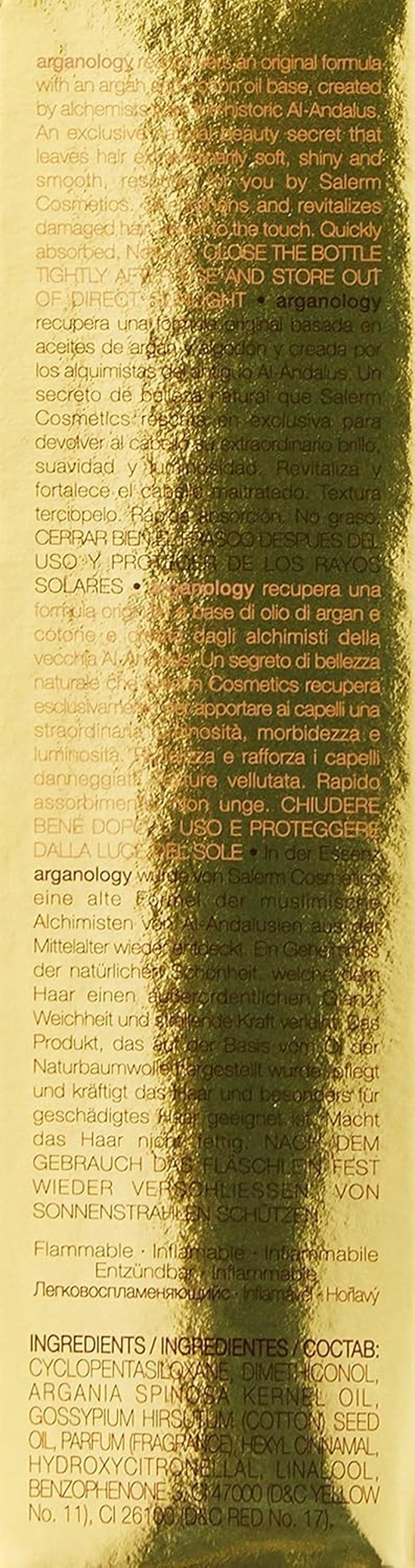 '- Argan Oil Hair Serum - Biokera Arganology - 60 Ml - for Very Dry and Damaged Hair - Nutrition and Shine - Revitalizes Hair - Extra Hydration