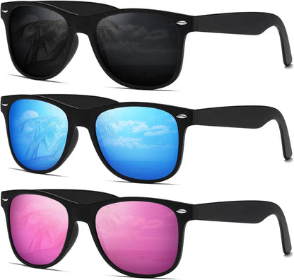 Sunglasses Men Polarized Sunglasses for Womens Trendy Retro Mirror Lens for Driving Fishing UV400 Protection