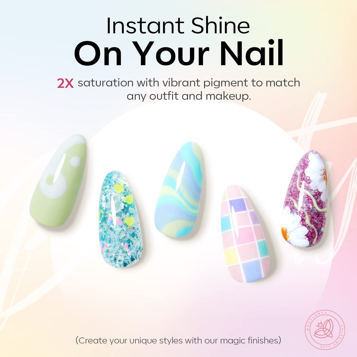 32Pcs Gel Nail Polish Set, 28 Colors 7ML Gel Polish Set with Glitter & Glossy & Matte Gel Top + Base Coat Pastel Macaron Colors, 2024 Spring Gel Polish Kit Trendy Nail Art for Women Girls