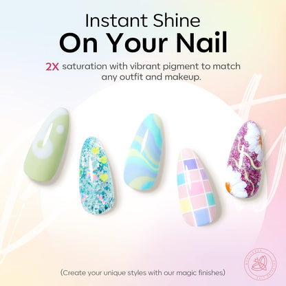 32Pcs Gel Nail Polish Set, 28 Colors 7ML Gel Polish Set with Glitter & Glossy & Matte Gel Top + Base Coat Pastel Macaron Colors, 2024 Spring Gel Polish Kit Trendy Nail Art for Women Girls