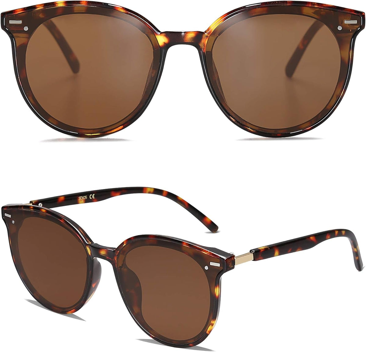 Sunglasses Womens Trendy 2025 Classic round Retro Vintage Shades Large Frame Sunnies SJ2067