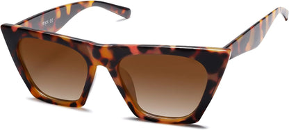 Oversized Square Cateye Polarized Sunglasses for Women Men Big Trendy Sunnies SJ2115