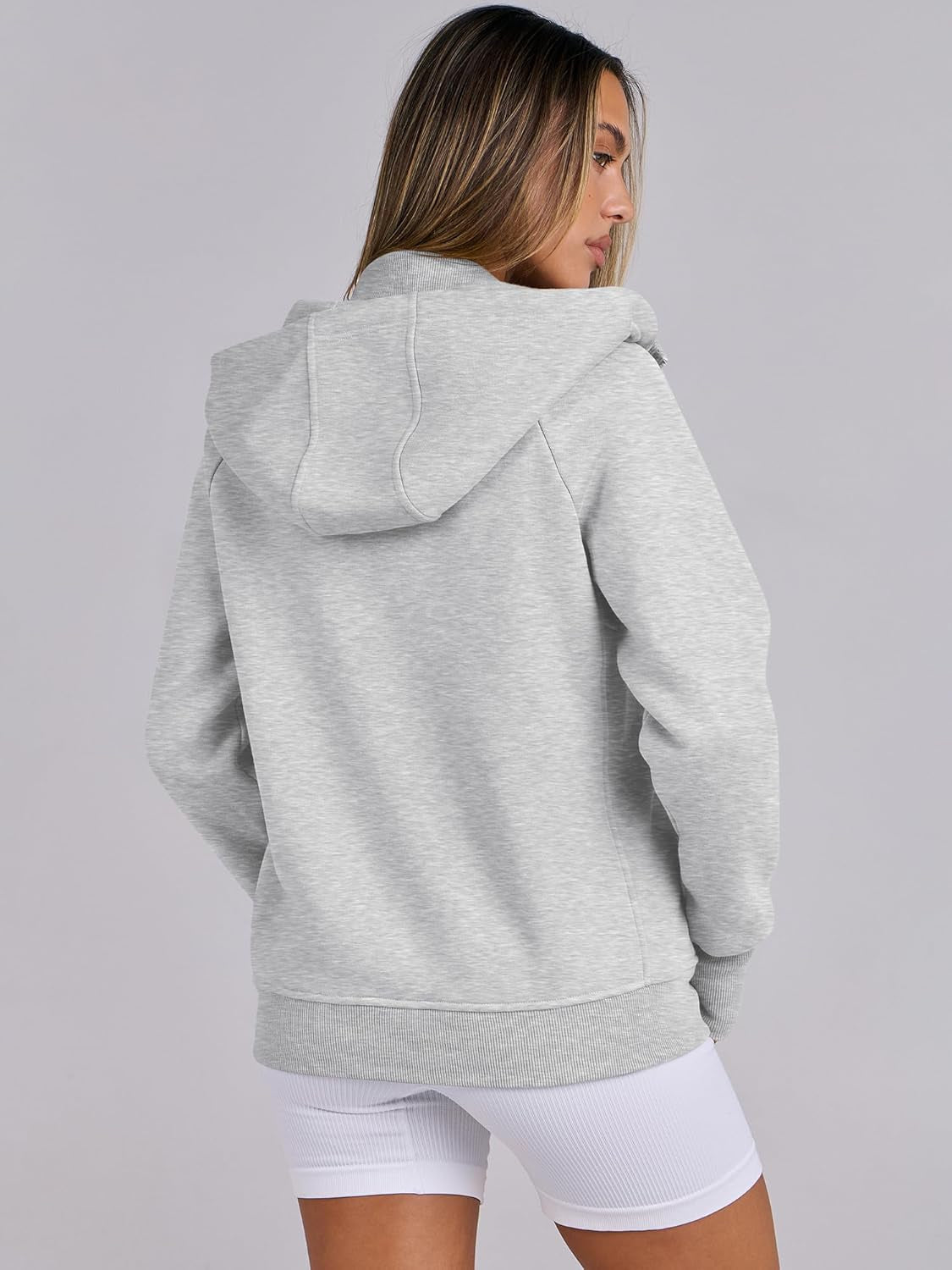 Womens Zip up Hoodies Fleece Jackets Long Sleeve Sweatshirts Pockets Casual Fall Fashion Preppy Outfits Y2K Clothes