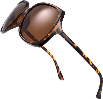Women's Oversized Square Jackie O Cat Eye Hybrid Butterfly Fashion Sunglasses - Exquisite Packaging