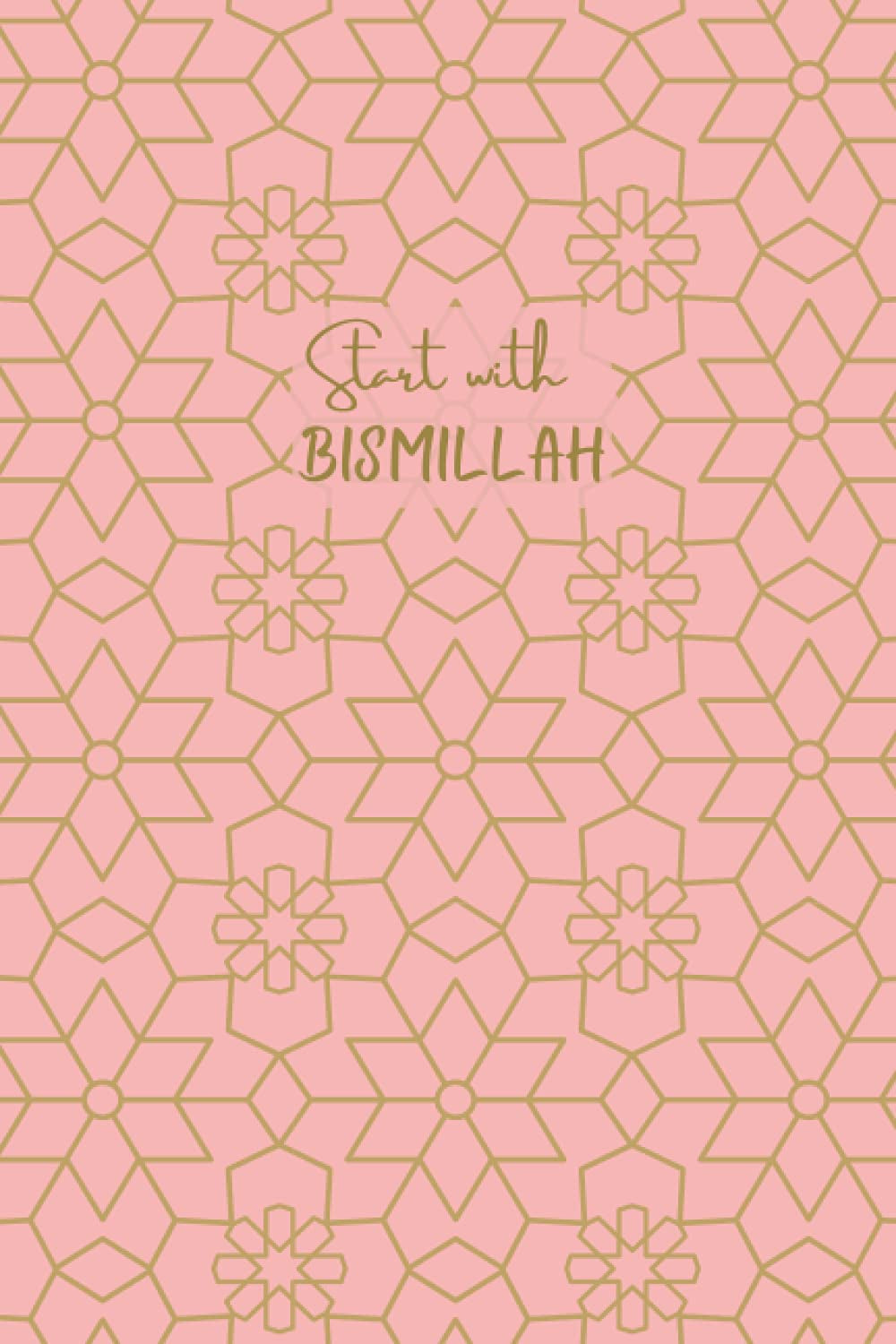 Islamic Pink Bismillah Notebook Journal Notepad for Womens Ladies Girls Writing Gift Islam Muslim Present