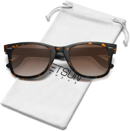 Polarized Sunglasses for Women Men Classic Retro Square Frame Driving Trendy Sun Glasses UV Protection