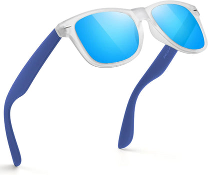 Sunglasses Men Polarized Sunglasses for Mens and Womens,Black Retro Sun Glasses Driving Fishing UV Protection