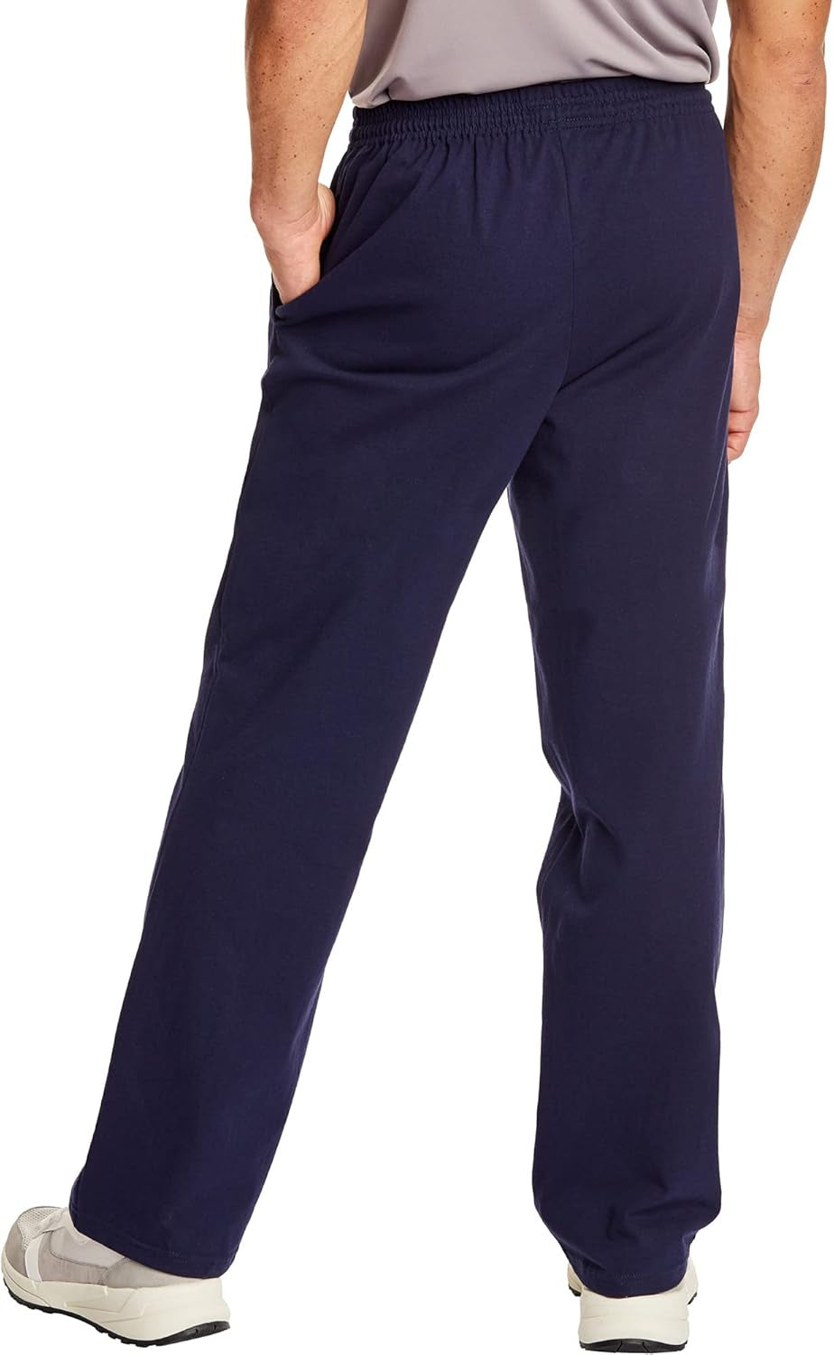 Essentials Sweatpants, Men’S Cotton Jersey Pants with Pockets, 33”