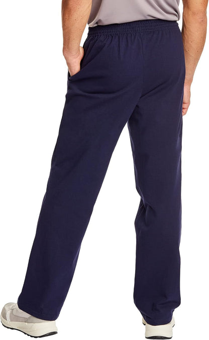 Essentials Sweatpants, Men’S Cotton Jersey Pants with Pockets, 33”