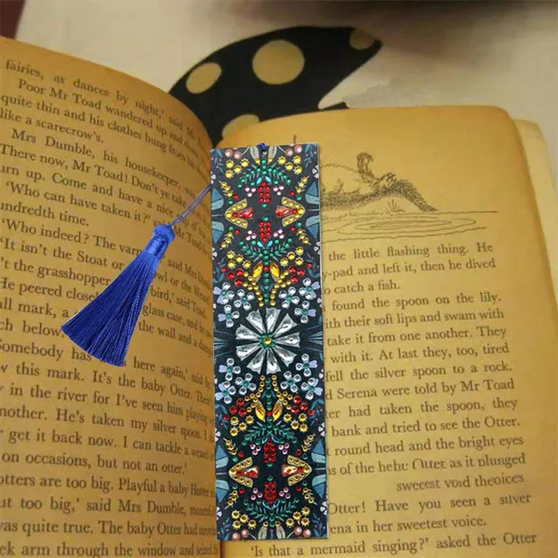 20 Types New Diy Leather Book Marks Special Shaped Diamond Painting Tassel Bookmarks Crafts Gifts For Christmas