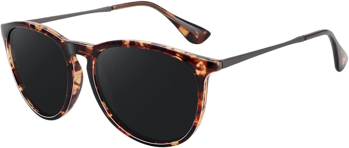 Retro sunglasses womens 2024 trendy round classic glasses