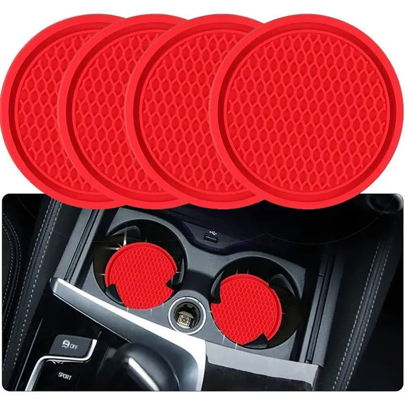 Car Interior With Car Cup Coaster - Anti-Slip & Universal Car Accessories