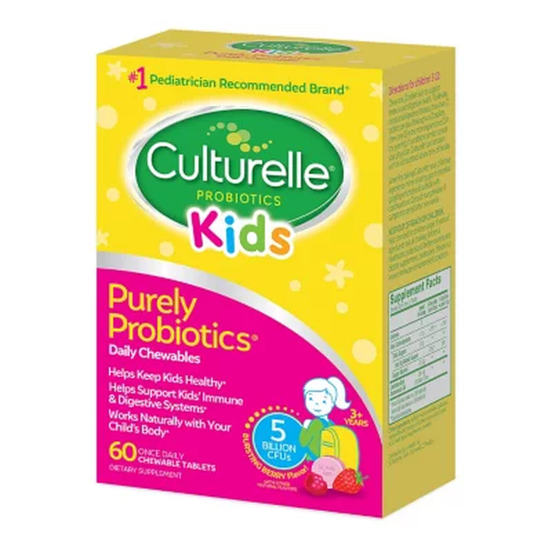 Culturelle Kids Purely Probiotics Chewable Tablets, 60 Ct.
