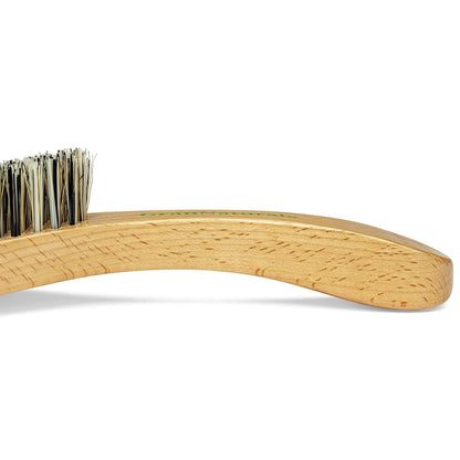 Extra Hard Wave Brush - Curved Boar & Extra Hard Nylon Bristle Hair Brush for 360 Waves