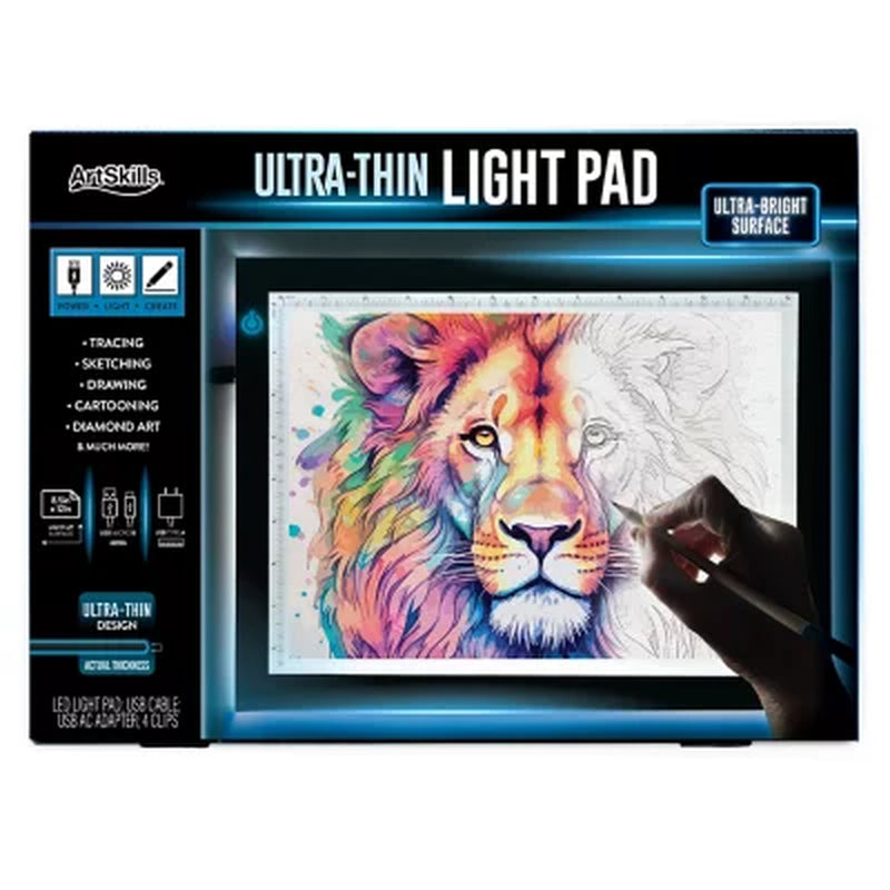 Artskills Ultra-Thin LED Light Pad for Tracing and Drawing