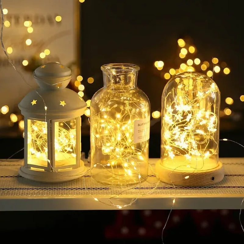 2020 1M - 10M LED Fairy String Lights Fairy Light Battery Operated For Christmas Xmas Party Home Decor LED Strings & Decoration Lights