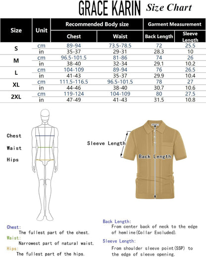 Men'S Knit Polo Shirts Short Sleeve Texture Lightweight Golf Shirts Sweater