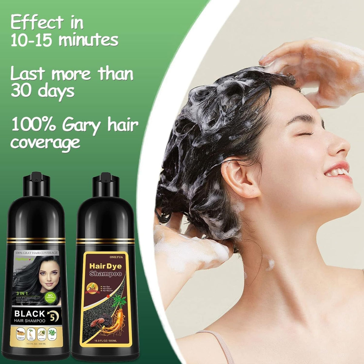 Hair Dye Shampoo , Dark Coffee Hair Dye, Dark Coffee Hair Shampoo