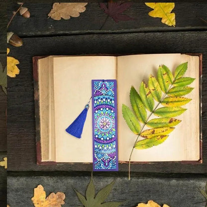 5D Diamond Painting Bookmark Kits DIY Special Shaped Diamond Painting Bookmark with Tassel Craft Supplies