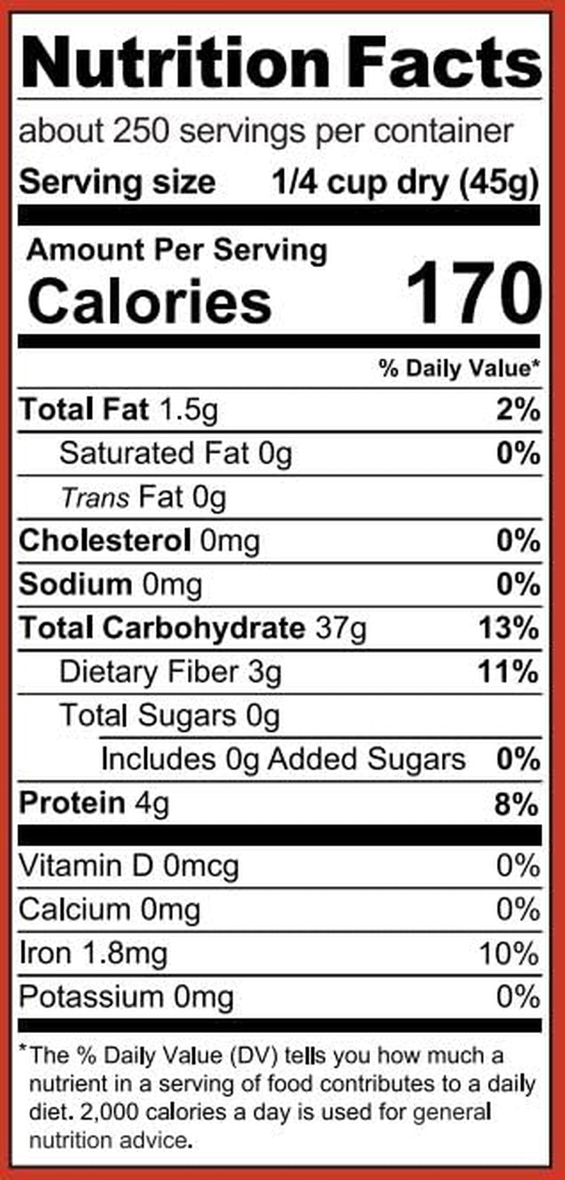 Red Rice, 25 Pound Bucket, Ancient Grain, Non-Gmo, Naturally Gluten Free, Red Artisanal Rice Grown in USA