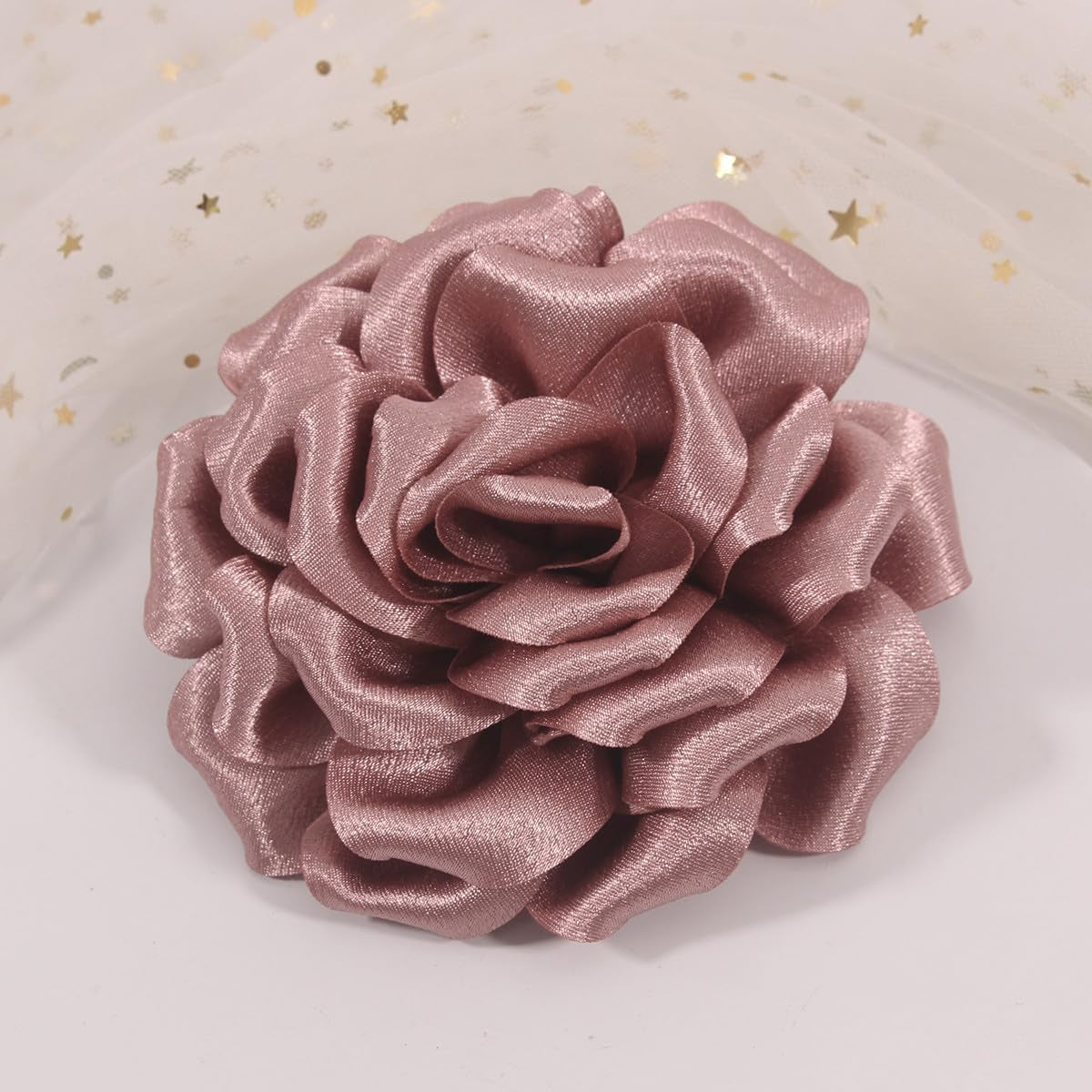 Rose Flower Brooch and Pin | Elegant Hair Clip and Accessory for Women'S Dress