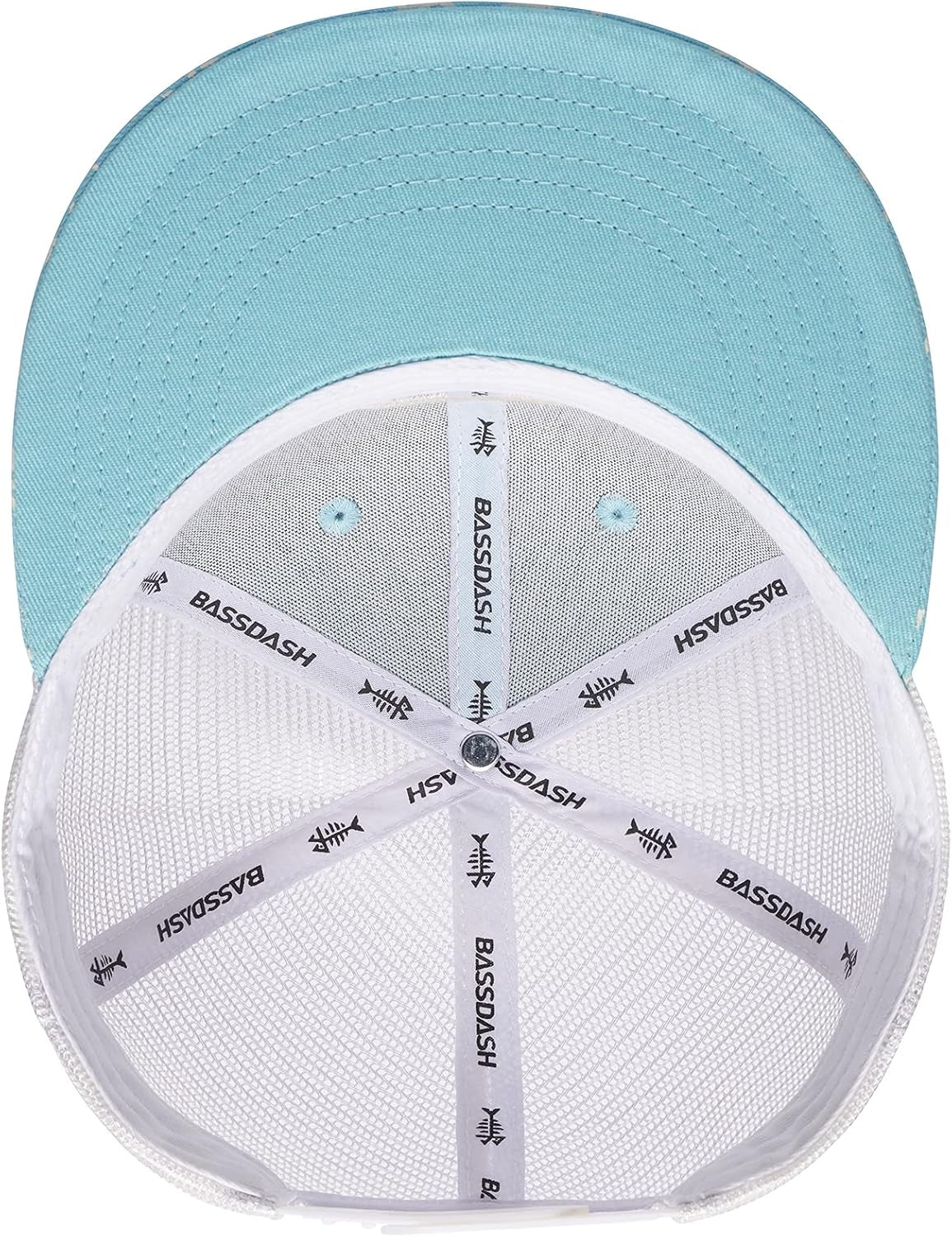 Flat Brim Trucker Cap Adjustable Snapback Hat Mesh Back for Men Women