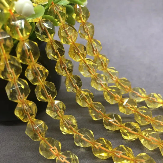 Citrine Yellow Quartz Beads 6/8/10mm Faceted Natural Stone Cut Gem DIY