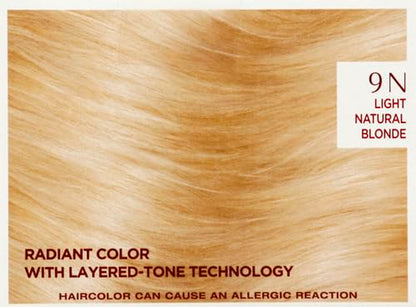 Age Perfect Permanent Hair Color, 9N Light Natural Blonde, 1 Kit