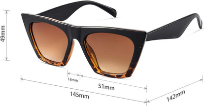 Square Cat Eye Sunglasses for Women Trendy Style Model-Shine