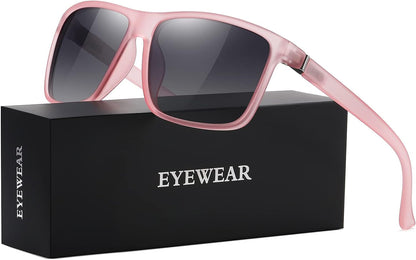 Sunglasses Men Polarized Sunglasses for Mens and Womens,Black Retro Sun Glasses Driving Fishing UV400 Protection