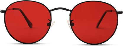 Small Round Metal Polarized Sunglasses for Women Retro Designer Style