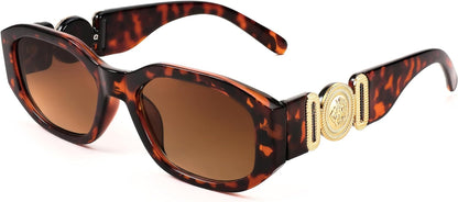 Retro Trendy Rectangle Sunglasses Women Men Vintage 90s Small Narrow Square Sunglasses B2322